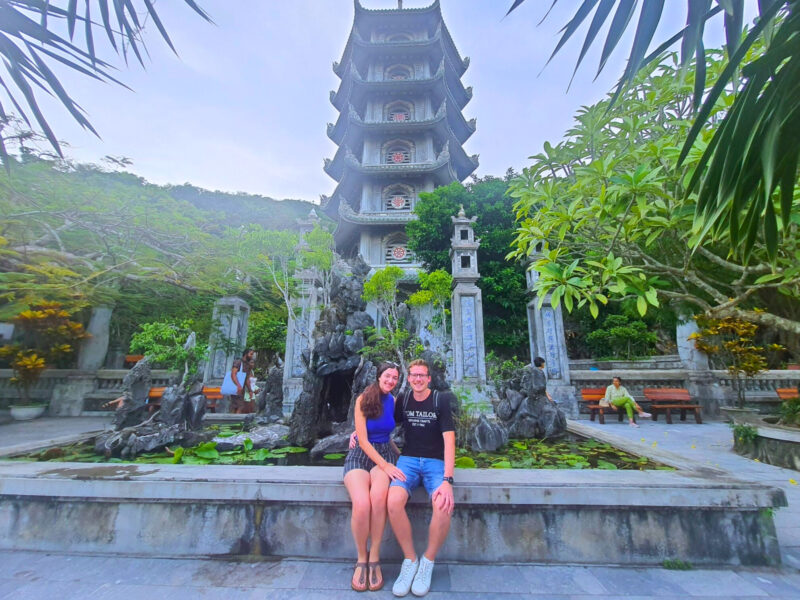 Relic tower at Linh Ung Pagoda