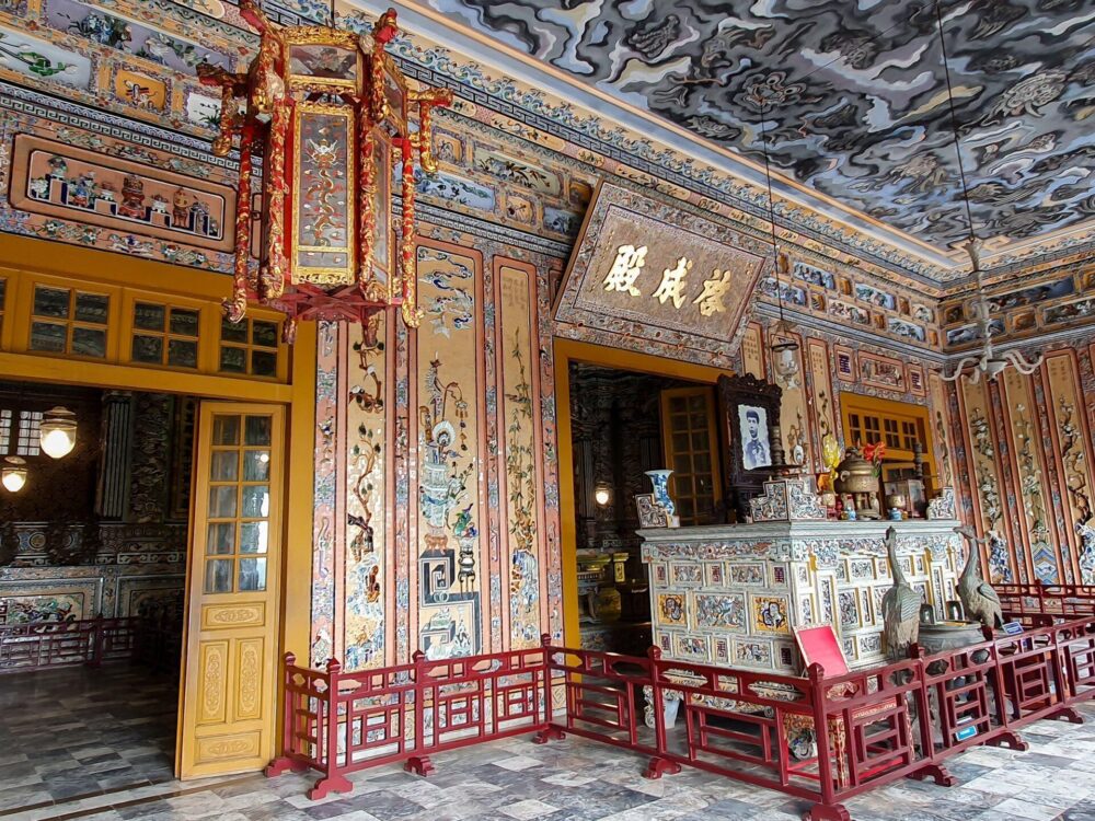 Khai Thanh Hall Khai Dinh Tomb scaled