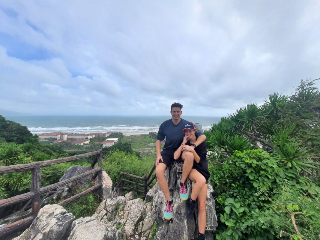 On top of Water Mountain (One of the five mountains of Marble Mountains)