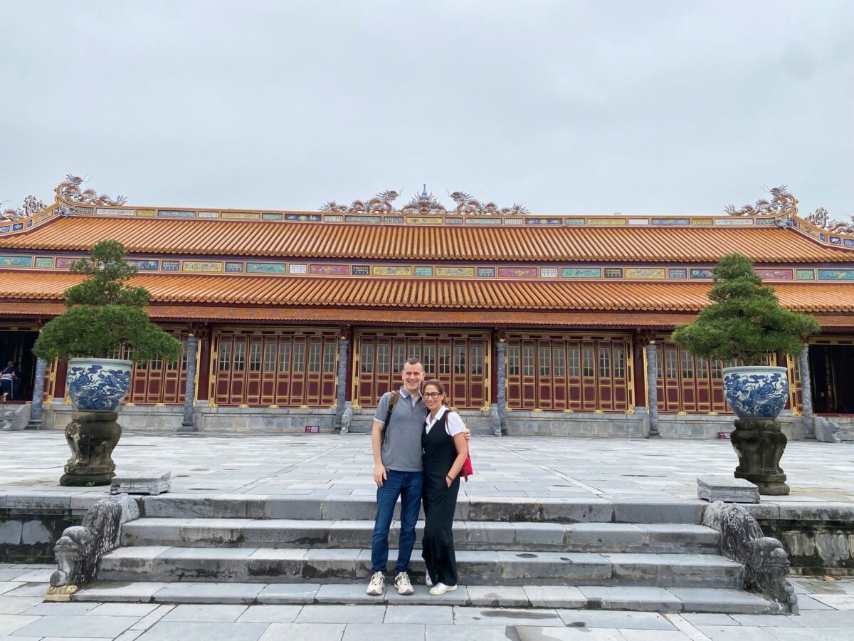 Cruise passengers visiting Hue Imperial City on Chan May Port to Hue Private Tour