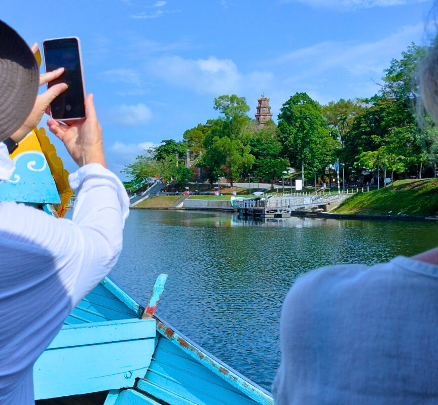 Evening Perfume River boat ride and salt coffee tasting