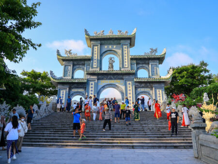 Golden Bridge and Lady Buddha From Hoi An by Car