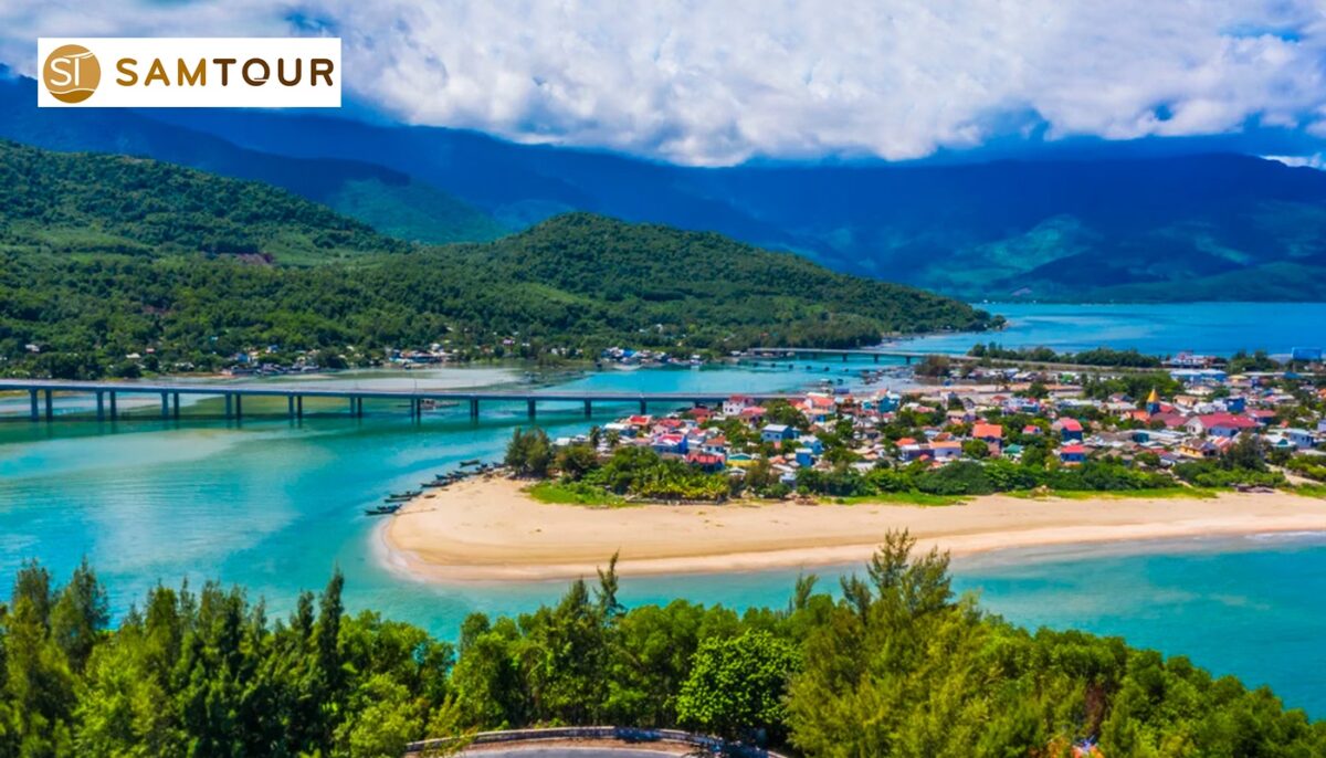 Lang Co Bay Hue Vietnam beautiful coastal lagoon near Chan May Port
